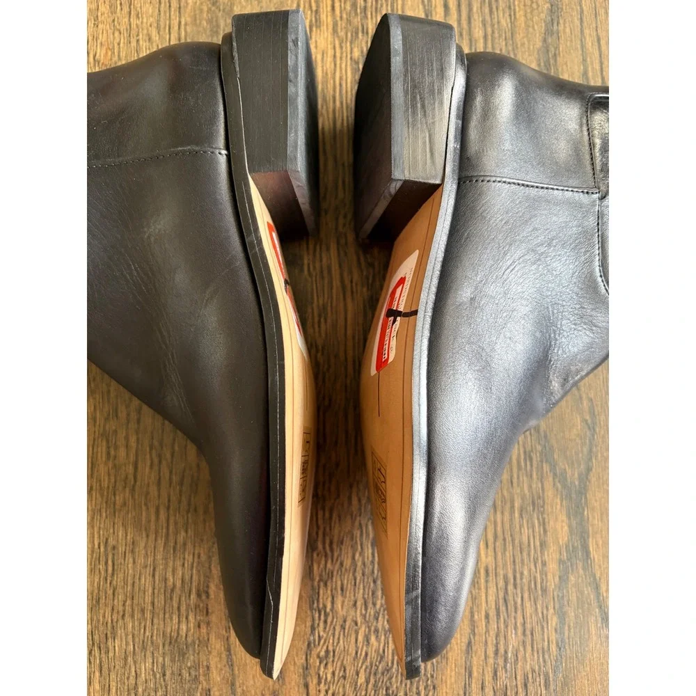 Dolce Vita Womens Black Leather Knee High Pointed Toe Block Heel Boots Size 6.5M